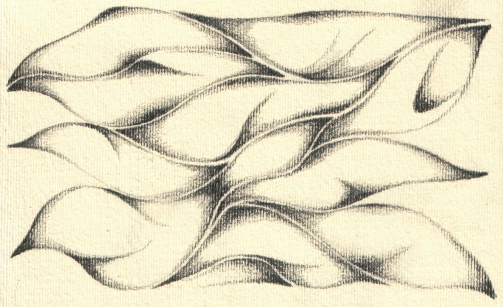 Flowing Abstract Leaves by Kulik — canvas wall art