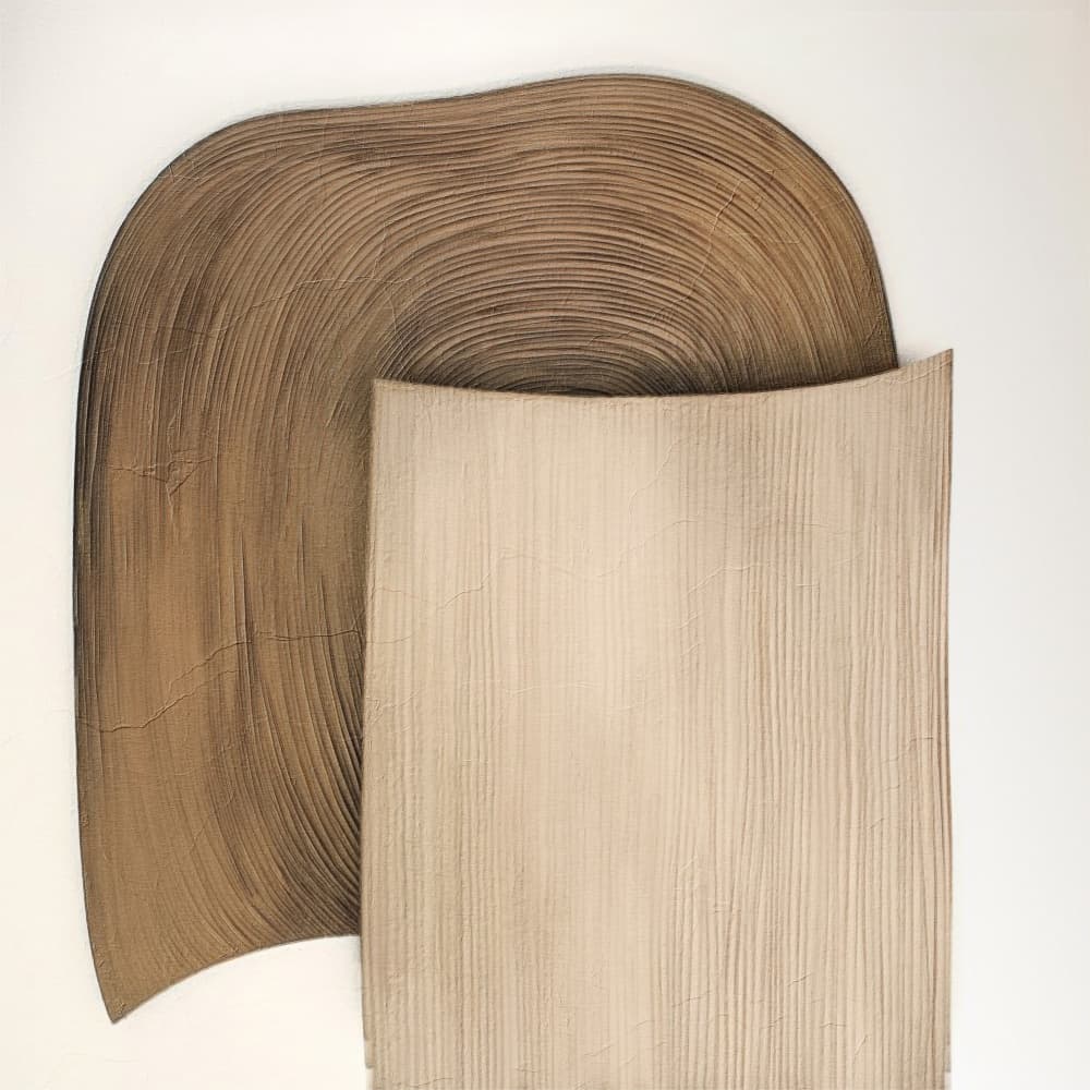 Abstract Layered Forms by Alma — canvas wall art