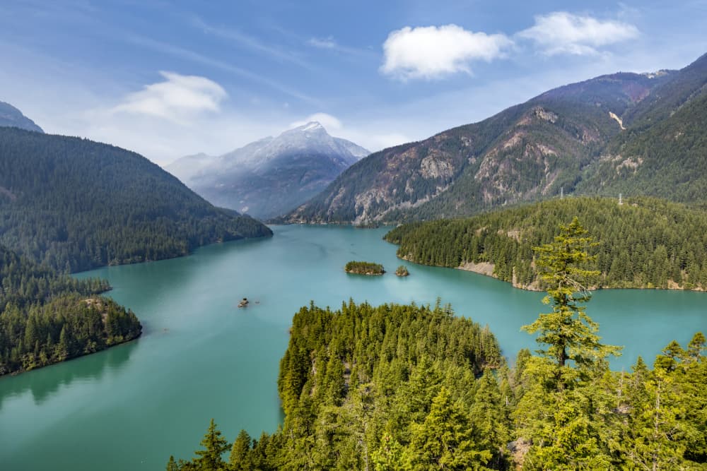 Serene Mountain Lake View by Melanie Viola — canvas wall art