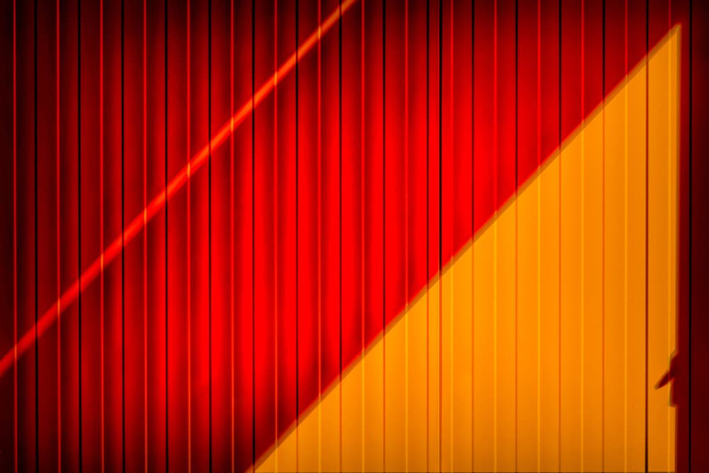 Vibrant Red Orange Wall by Jan Niezen — canvas wall art
