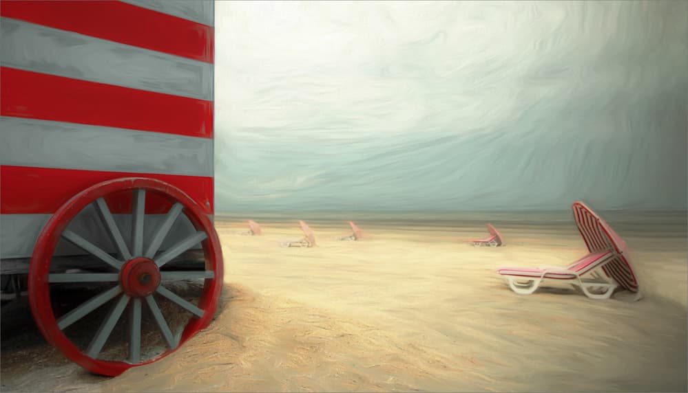 Dreamy Beach Escape by Gilbert Claes — canvas wall art