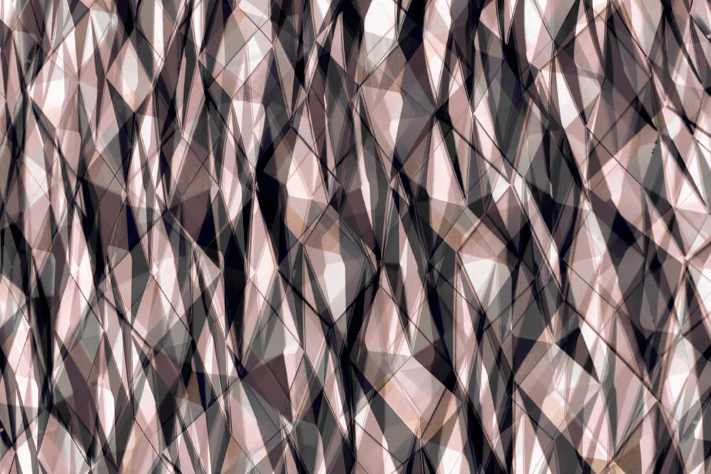 Faceted Geometric Layers by Christina Sillen — canvas wall art
