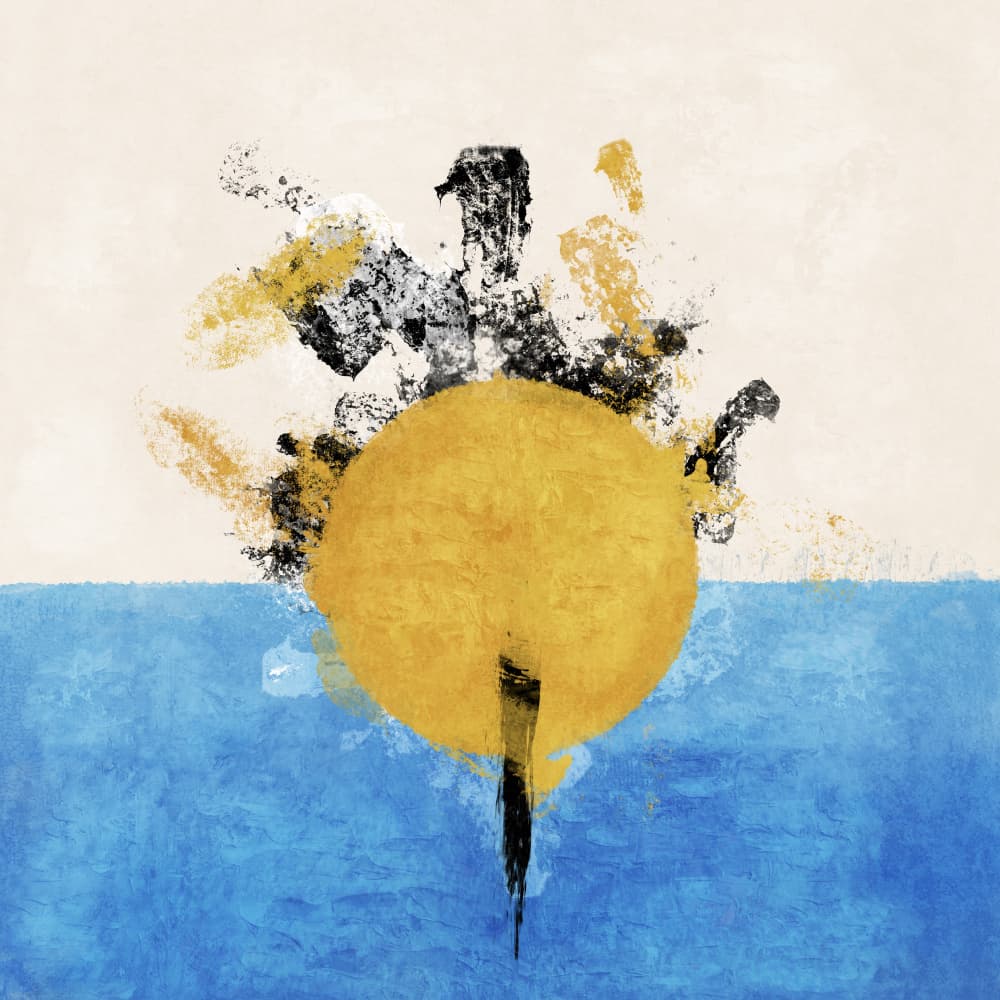 Rising Hue Burst by Emel Tunaboylu — canvas wall art