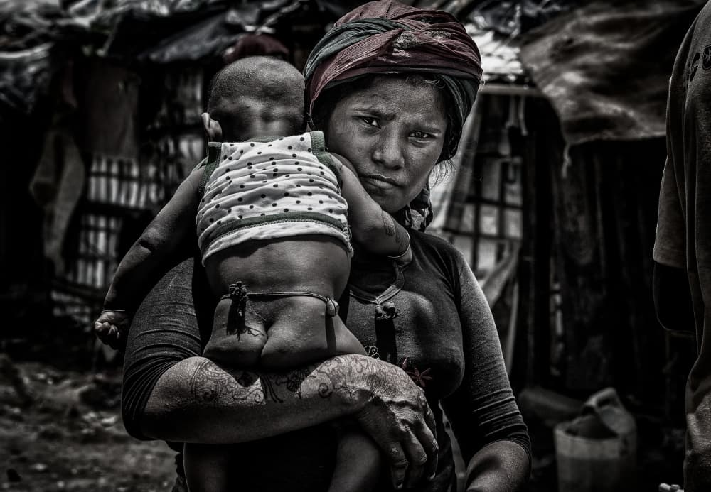 Mother And Child Gaze by Joxe Inazio Kuesta Garmendia — canvas wall art