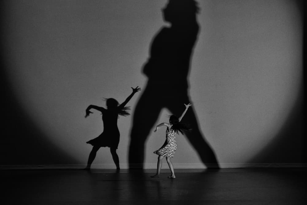 Girl's Shadow Dance by Rob Li — canvas wall art