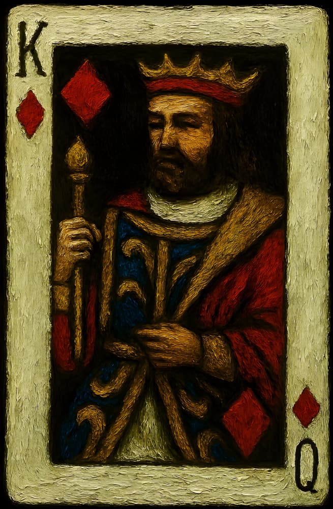 Classic King of Diamonds by HUGO — canvas wall art