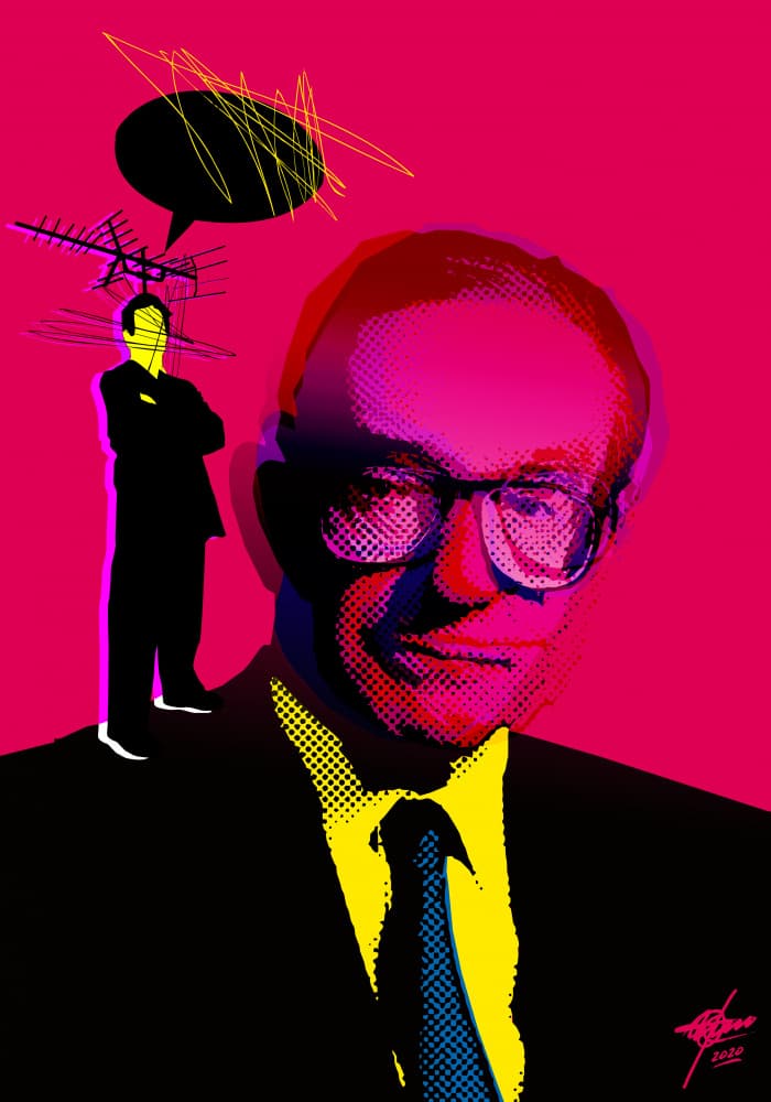 Media Influence Man by Osvaldo Russo — canvas wall art