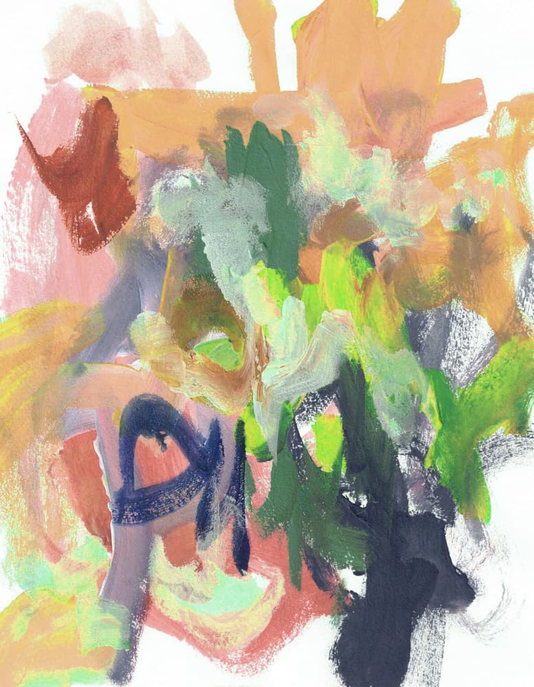 Vibrant Abstract Strokes by Lori Ann Folz — canvas wall art