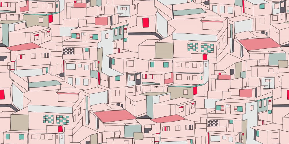 Pastel Urban Landscape by Alexandra Weise — canvas wall art