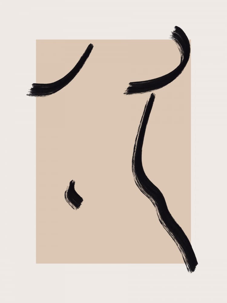 Elegant Human Form by Little Dean — canvas wall art