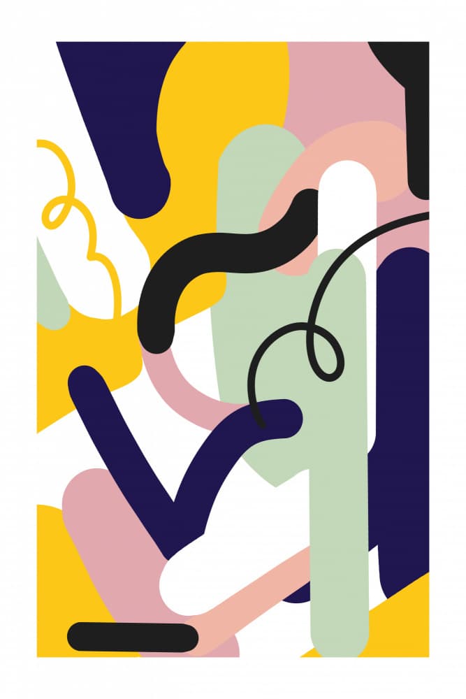 Playful Abstract Design by Jilli Darling — canvas wall art