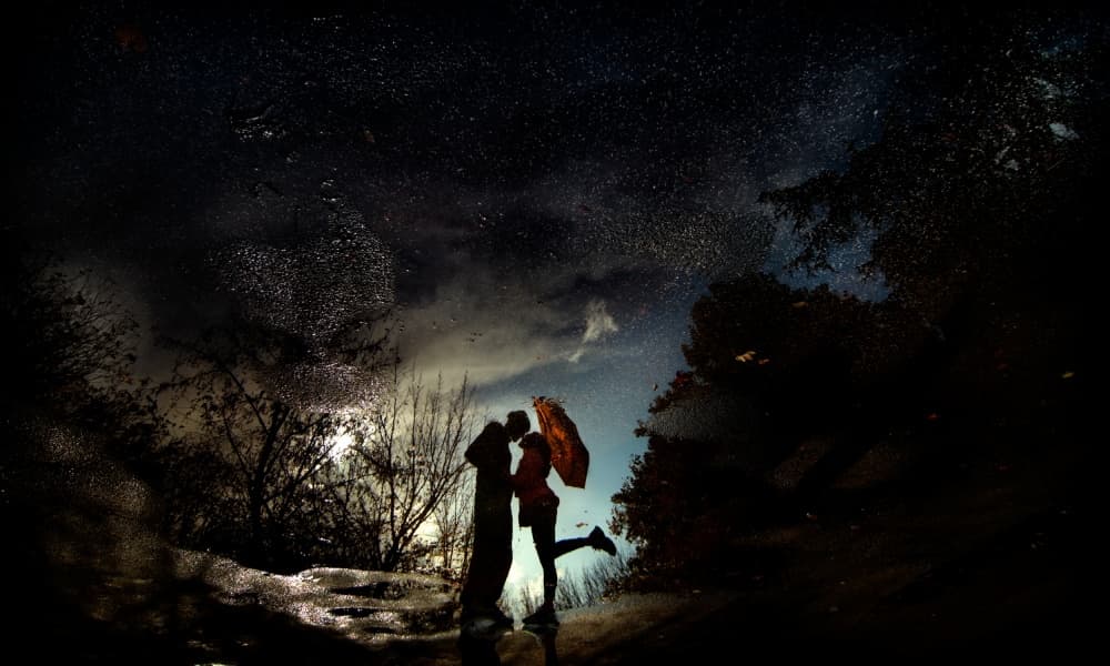 Romantic Night Reflection by Antonio Grambone — canvas wall art
