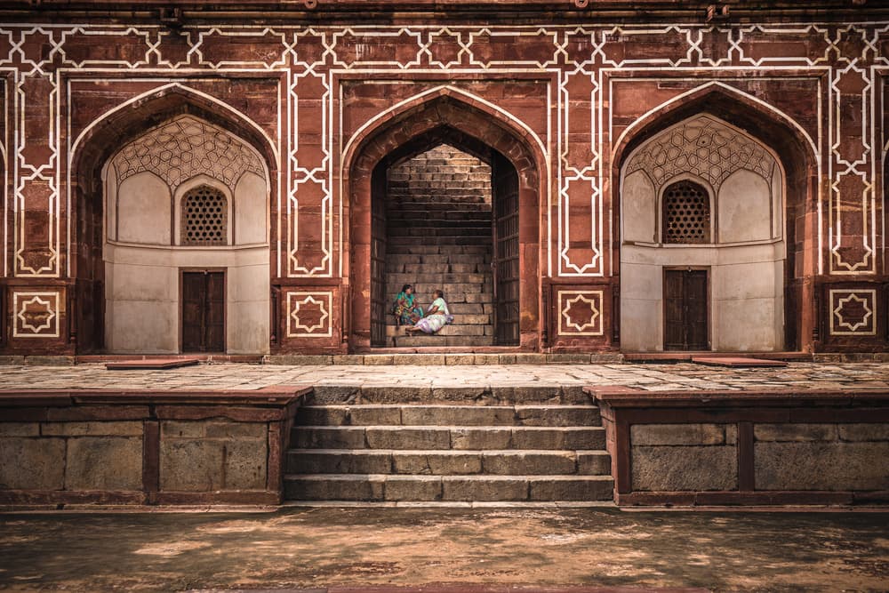 Mughal Arches Entryway by Marco Tagliarino — canvas wall art