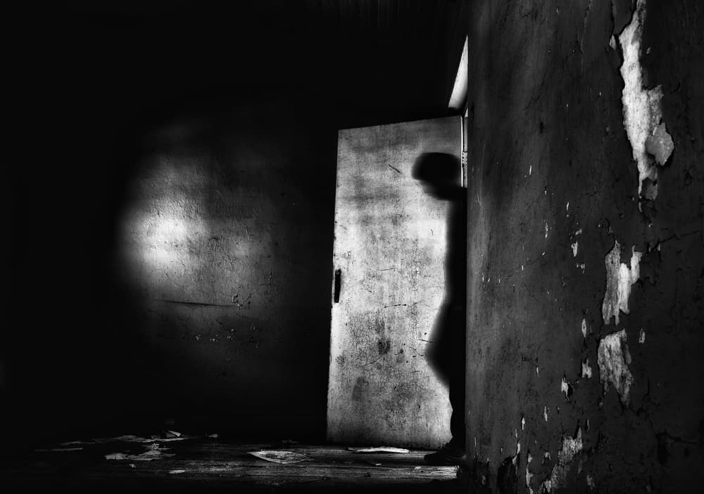 Shadow in Abandoned Room by Ali Ayer — canvas wall art