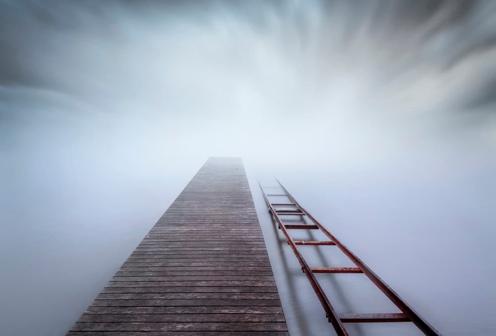 Path Into Mist by Joaquin Guerola — canvas wall art