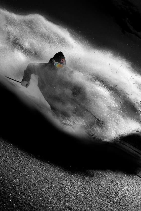 Deep Powder Skier by Tristan Shu — canvas wall art
