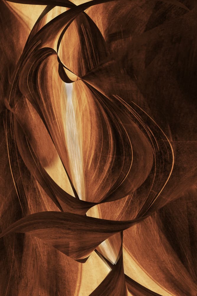Dynamic Golden Flow by Christina Sillen — canvas wall art