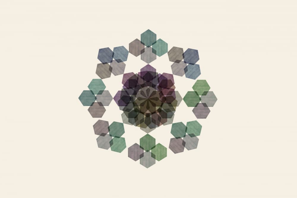 Intricate Hexagon Mandala by cartissi — canvas wall art