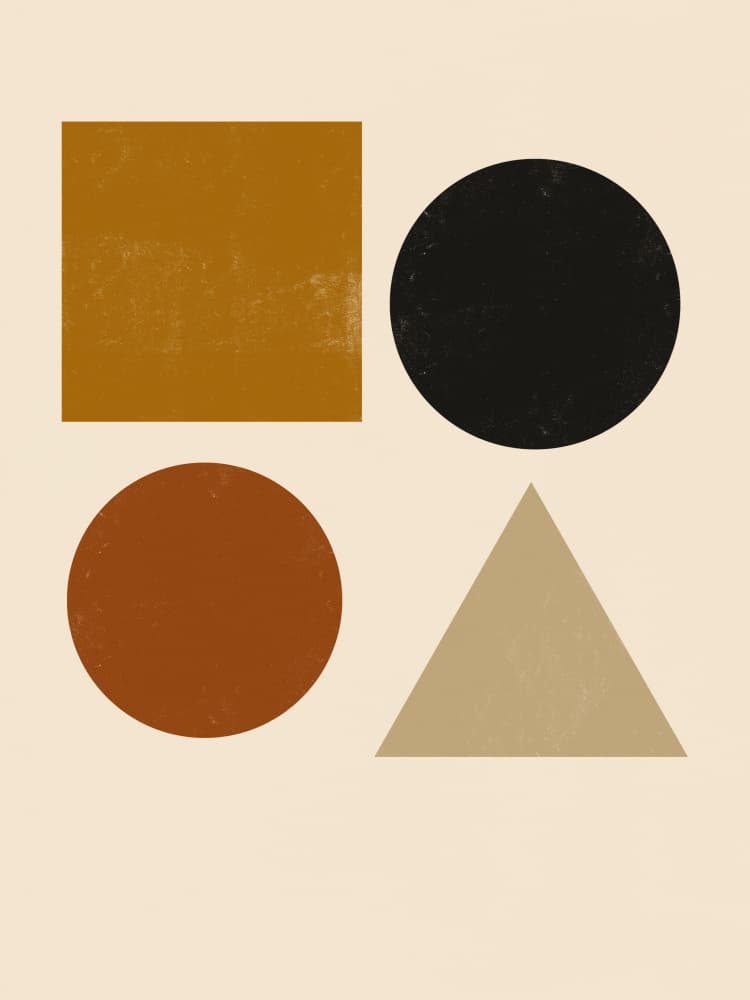Earth Tone Geometrics by Little Dean — canvas wall art
