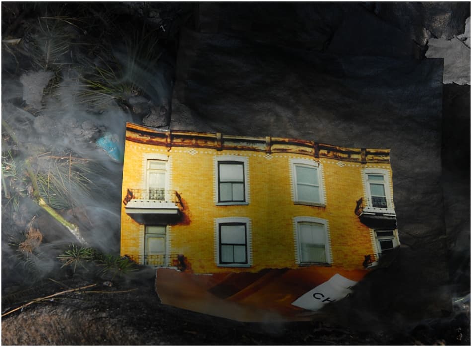 Urban Facade in Smoke by Andre Pelletier — canvas wall art