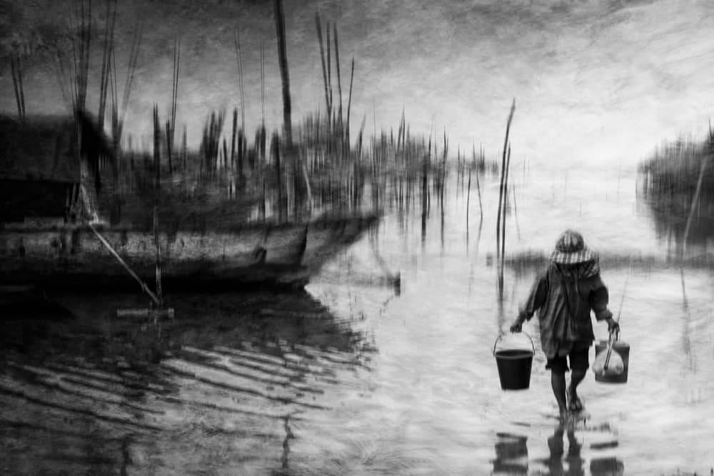 Solitary Water Journey by Ekkachai Khemkum — canvas wall art