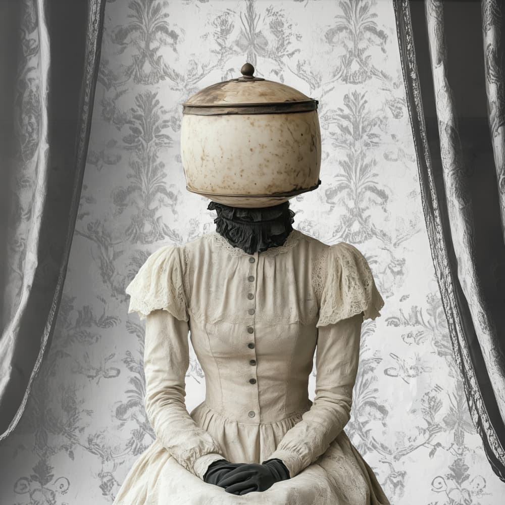 Surreal Pot Portrait by Sue Skellern — canvas wall art