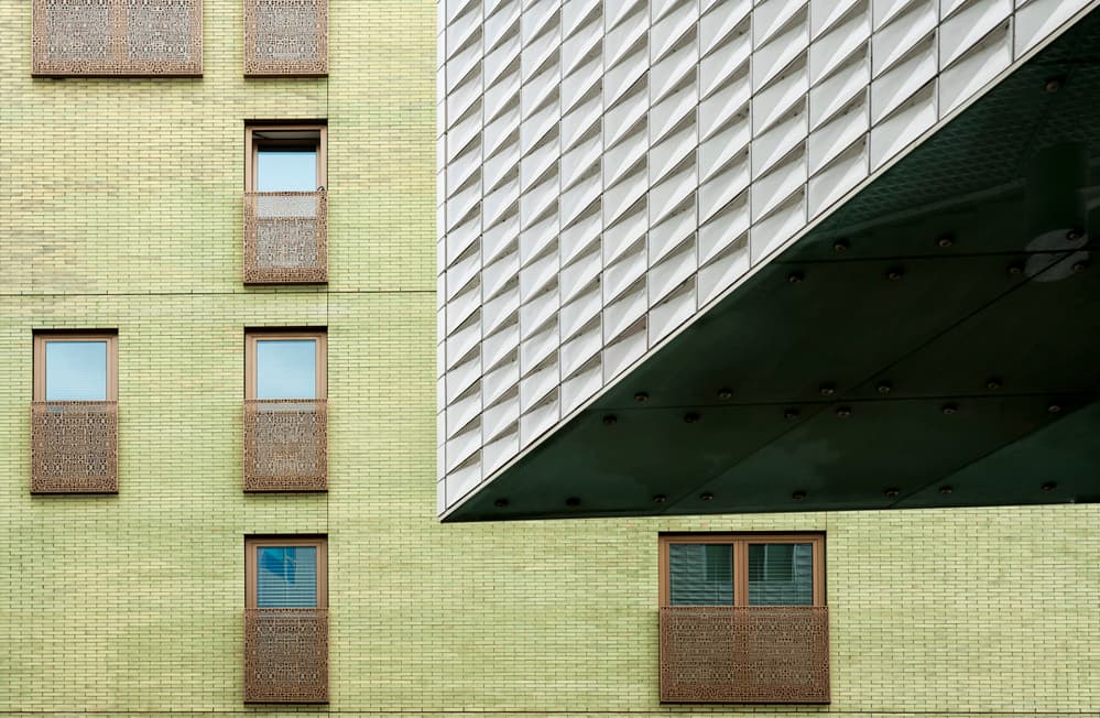 Modern Geometric Facade by Greetje van Son — canvas wall art