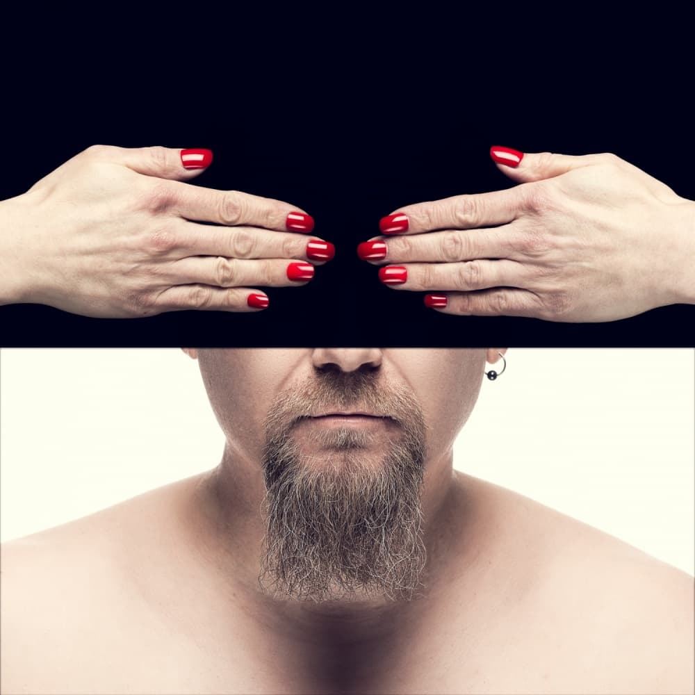 Gender Contrast Portrait by Petri Damstén — canvas wall art
