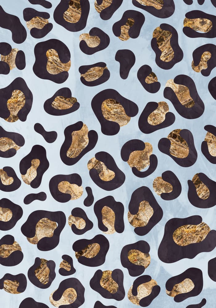 Chic Gold Leopard Print by Sarah Manovski — canvas wall art