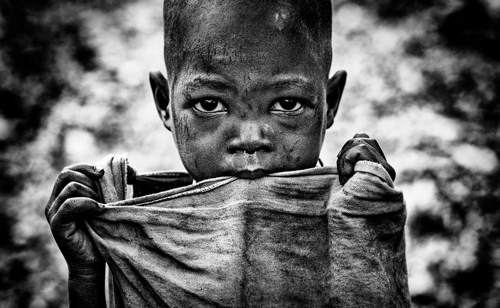 Intense Child Portrait by Joxe Inazio Kuesta Garmendia — canvas wall art