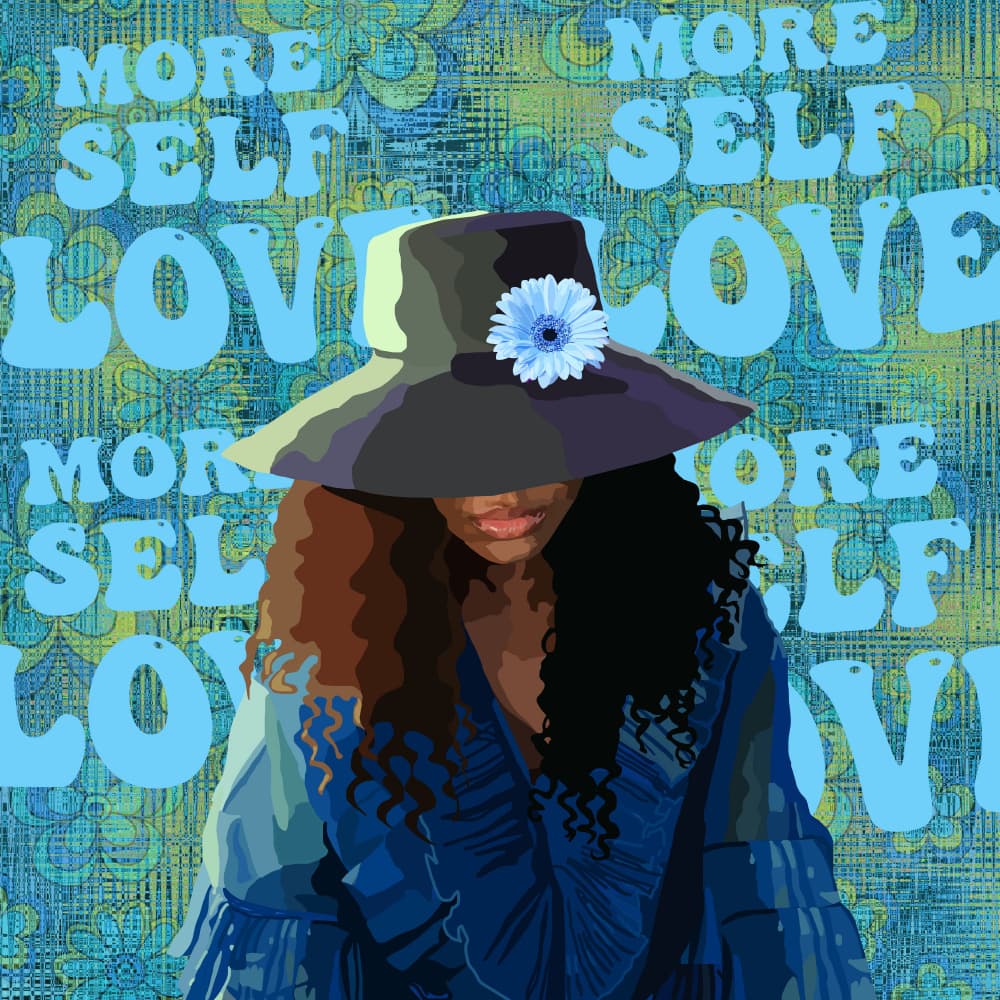 More Self Love by Lynnda Rakos — canvas wall art