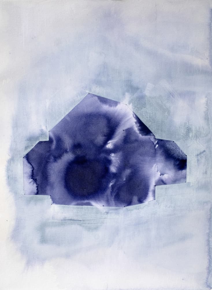 Indigo House Abstract by Joshua Hoskins — canvas wall art