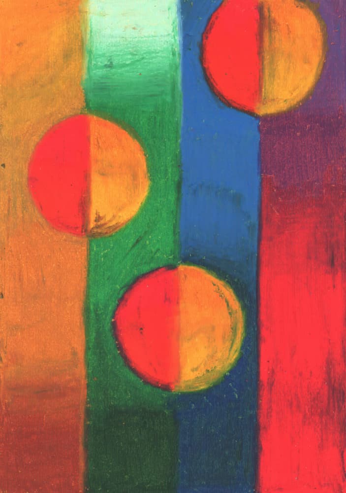 Vibrant Abstract Divisions by Kulik — canvas wall art