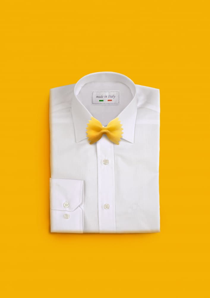 Italian Pasta Bow Tie by Artem Pozdniakov — canvas wall art