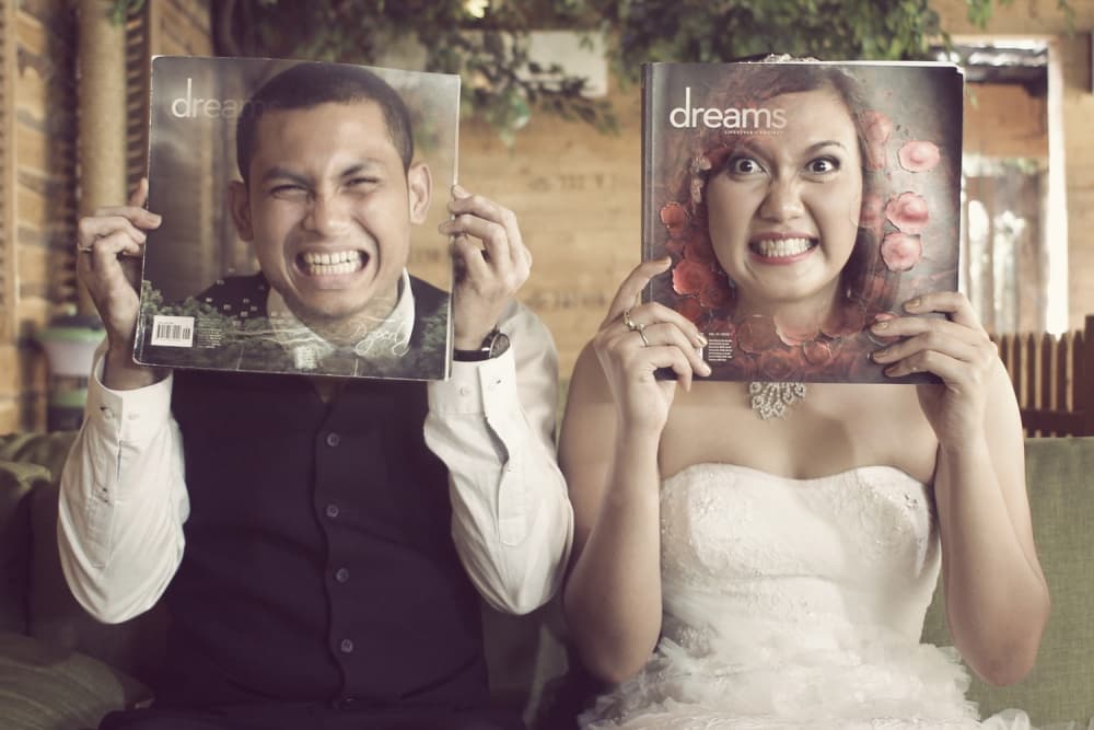 Funny Magazine Couple by m salim bhayangkara — canvas wall art