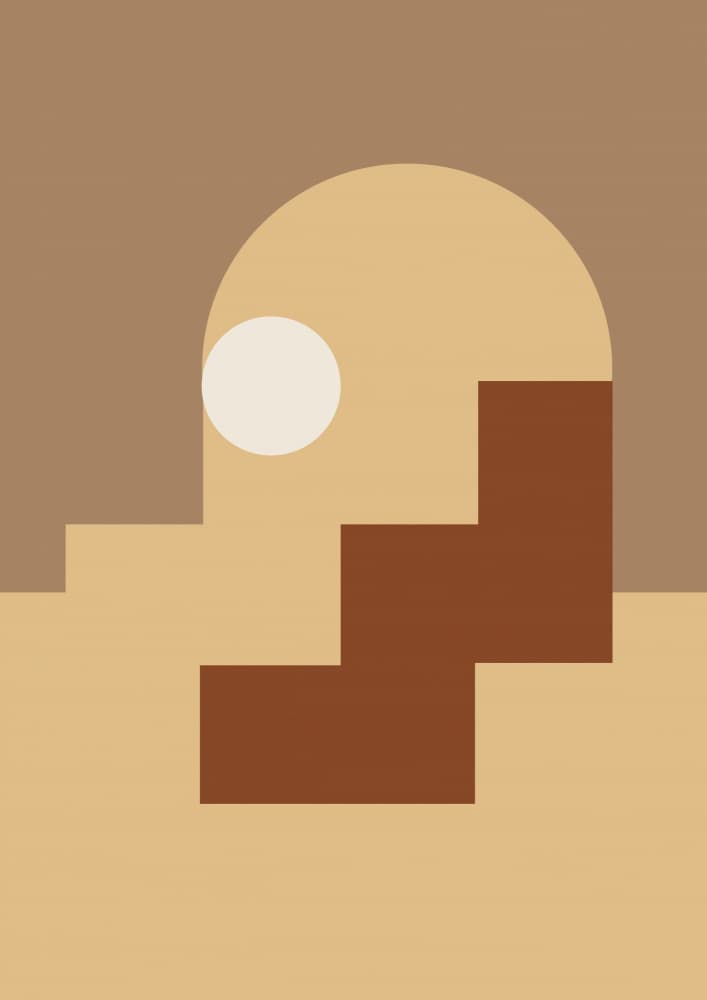 Earthy Archway Steps by Nilesh Kulkarni — canvas wall art