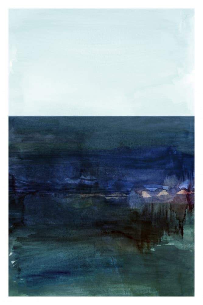 Twilight Coastal Reflection by cartissi — canvas wall art
