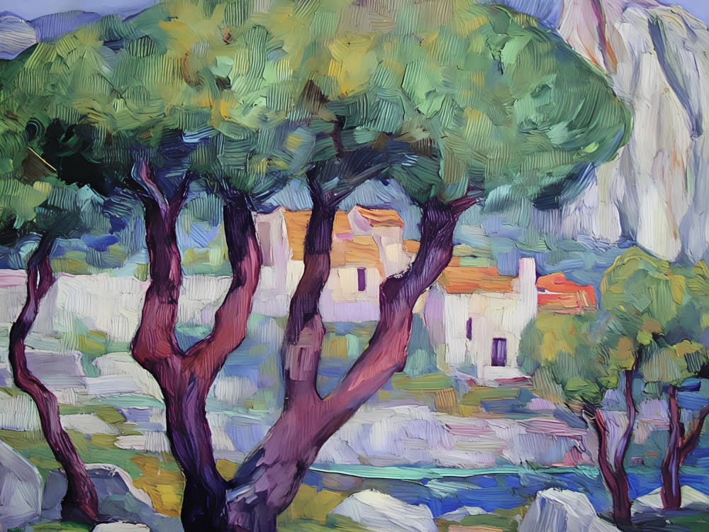 Mediterranean Village View by Avanesova Elena — canvas wall art