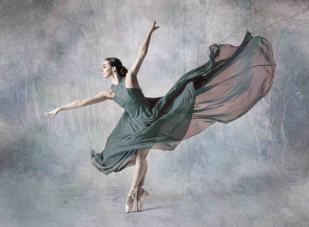 Ethereal Ballet Dancer by Derwood — canvas wall art