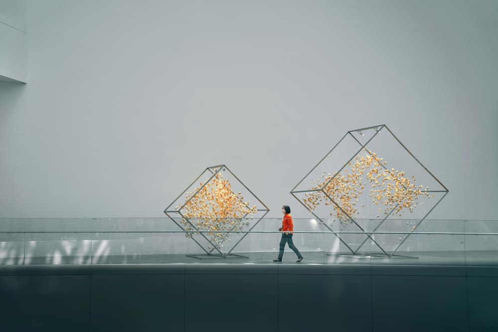 Walking Through Modern Art by MingLun Tsai (蔡明倫) — canvas wall art