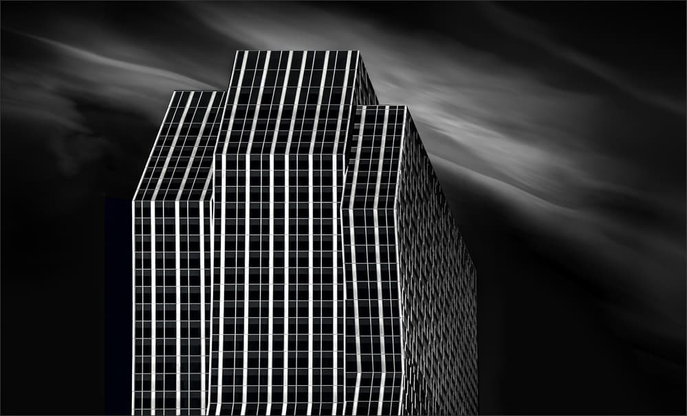 Modern Skyscraper Lines by Gilbert Claes — canvas wall art