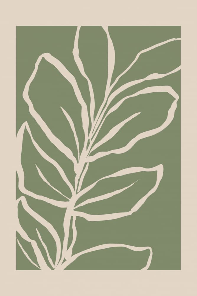 Organic Sage Green Foliage by Melloi Art Prints — canvas wall art