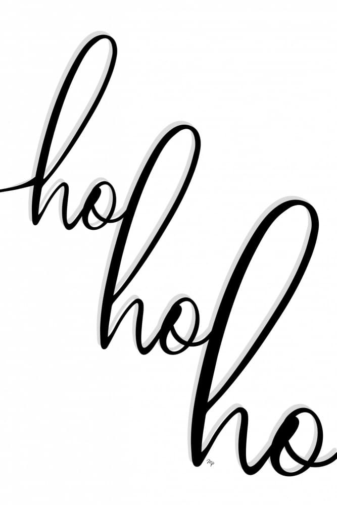Ho Ho Ho Christmas by Martina — canvas wall art
