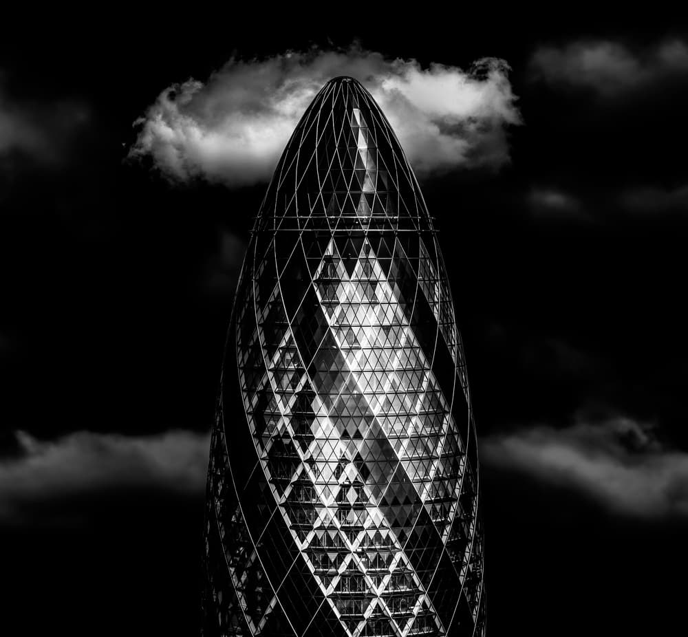 Dramatic London Skyscraper by Jackson Carvalho — canvas wall art