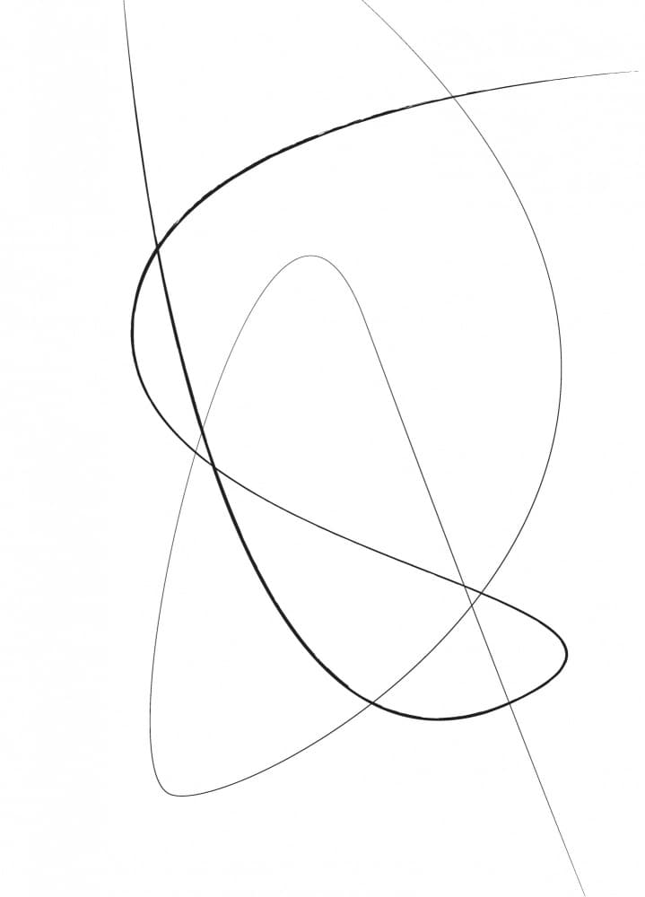 Elegant Flowing Abstract Lines by Oju Design — canvas wall art