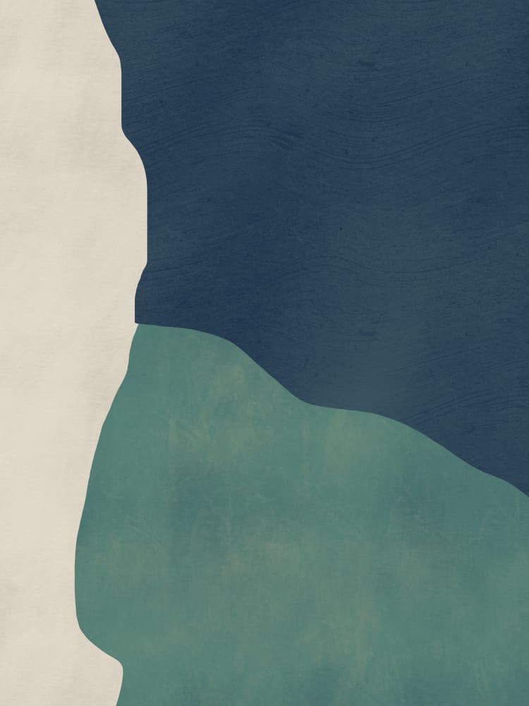 Serene Abstract Landscape by Little Dean — canvas wall art