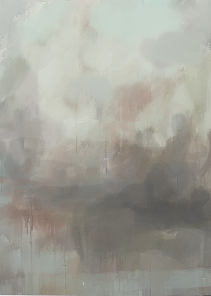 Ethereal Neutral Abstract by Maria Borglund — canvas wall art