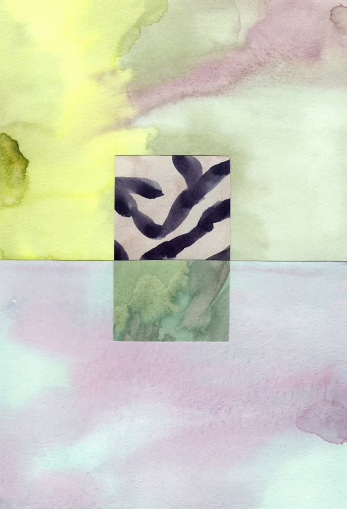 Watercolor abstract composition 8 by NKTN — canvas wall art