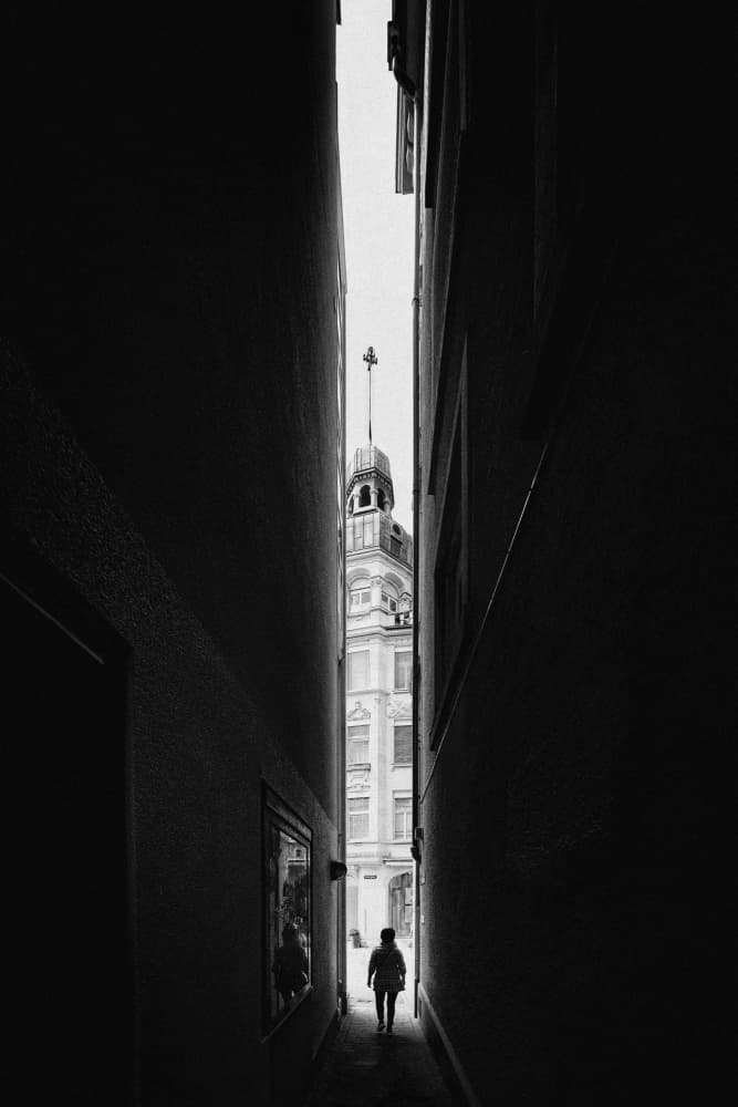Narrow Alley Solitude by Eiji Yamamoto — canvas wall art