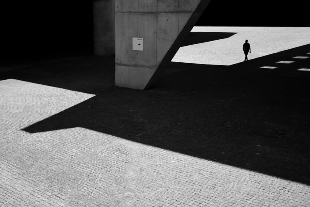 Solitary Figure Shadow by Florentinus Joseph — canvas wall art